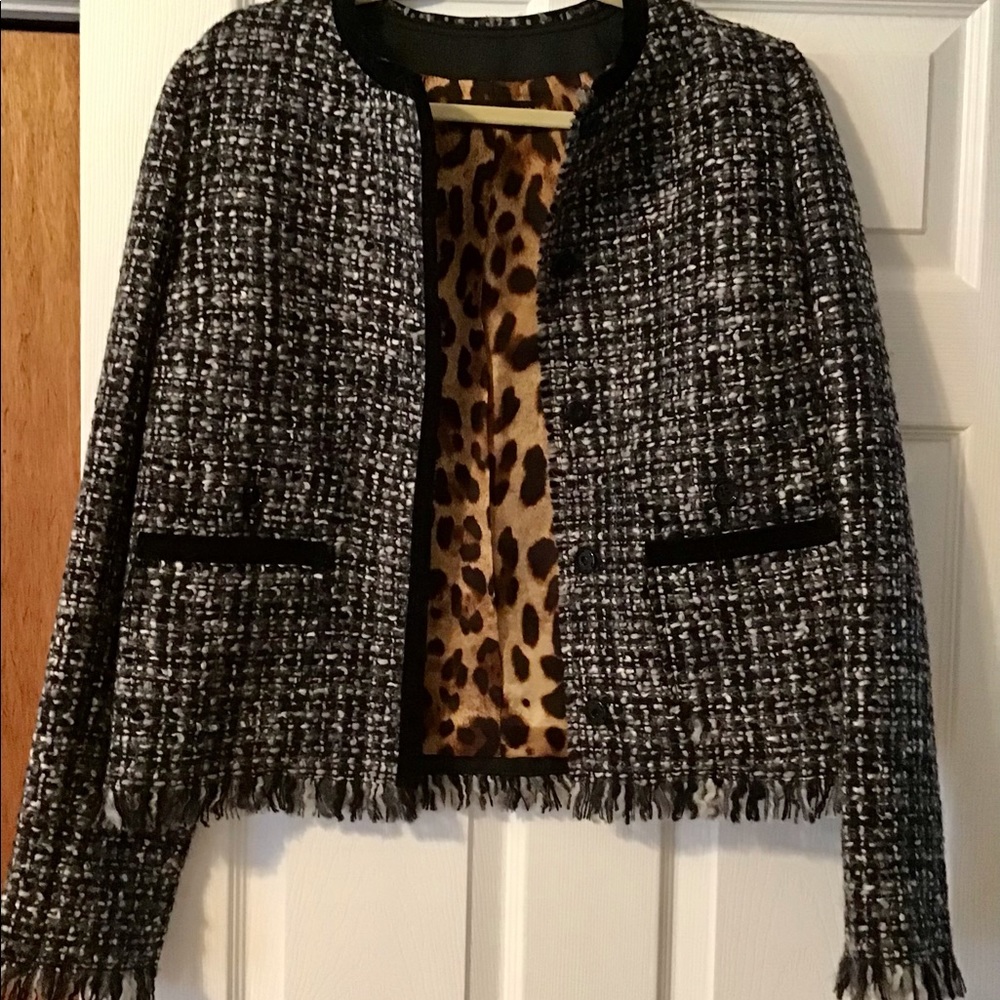 Dolce & Gabbana b&w Tweed Blazer